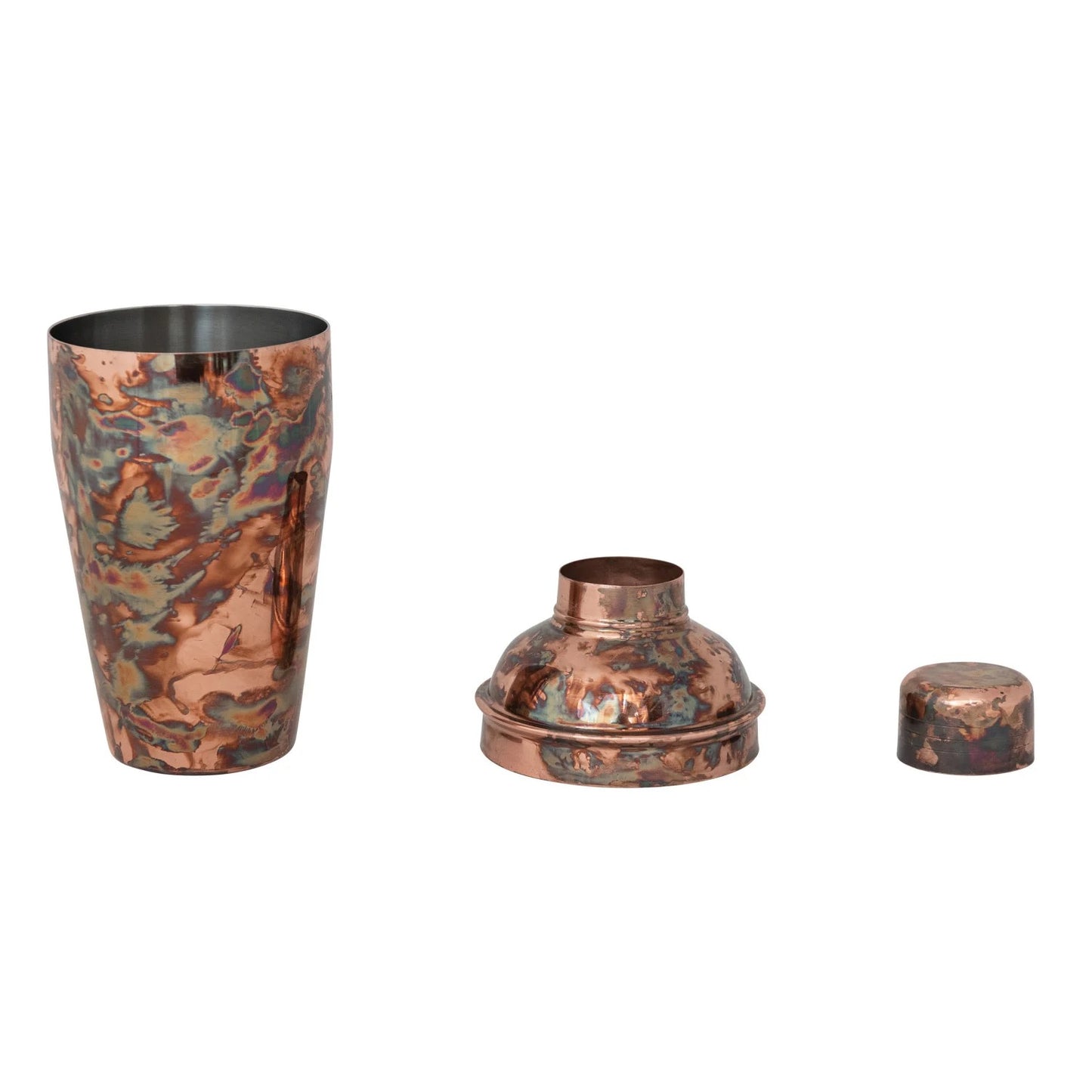 16 oz. Stainless Steel Cocktail Shaker, Oxidized Copper Finish