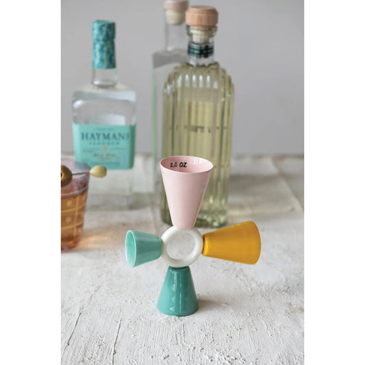 Enameled Metal 4-Way Jigger