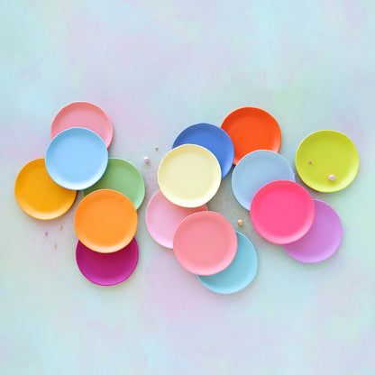 Glitterville Rainbow Melamine Salad Plate