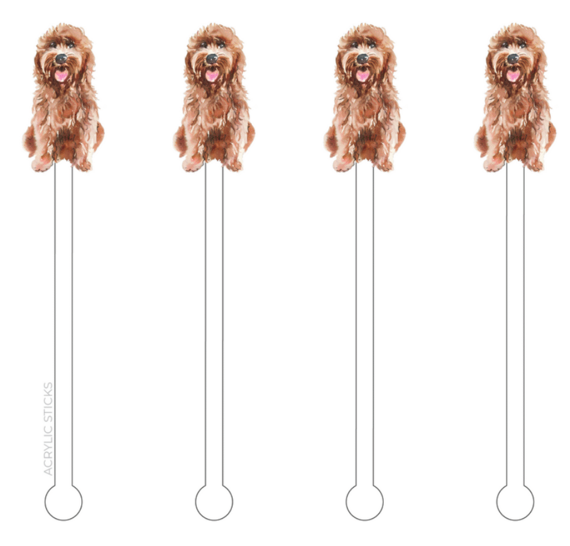 Goldendoodle Drink Stirrer