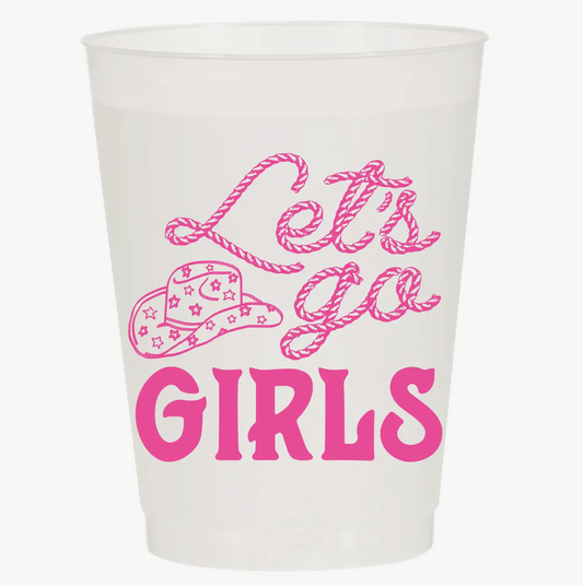 Lets Go Girls Rodeo Frosted Cups
