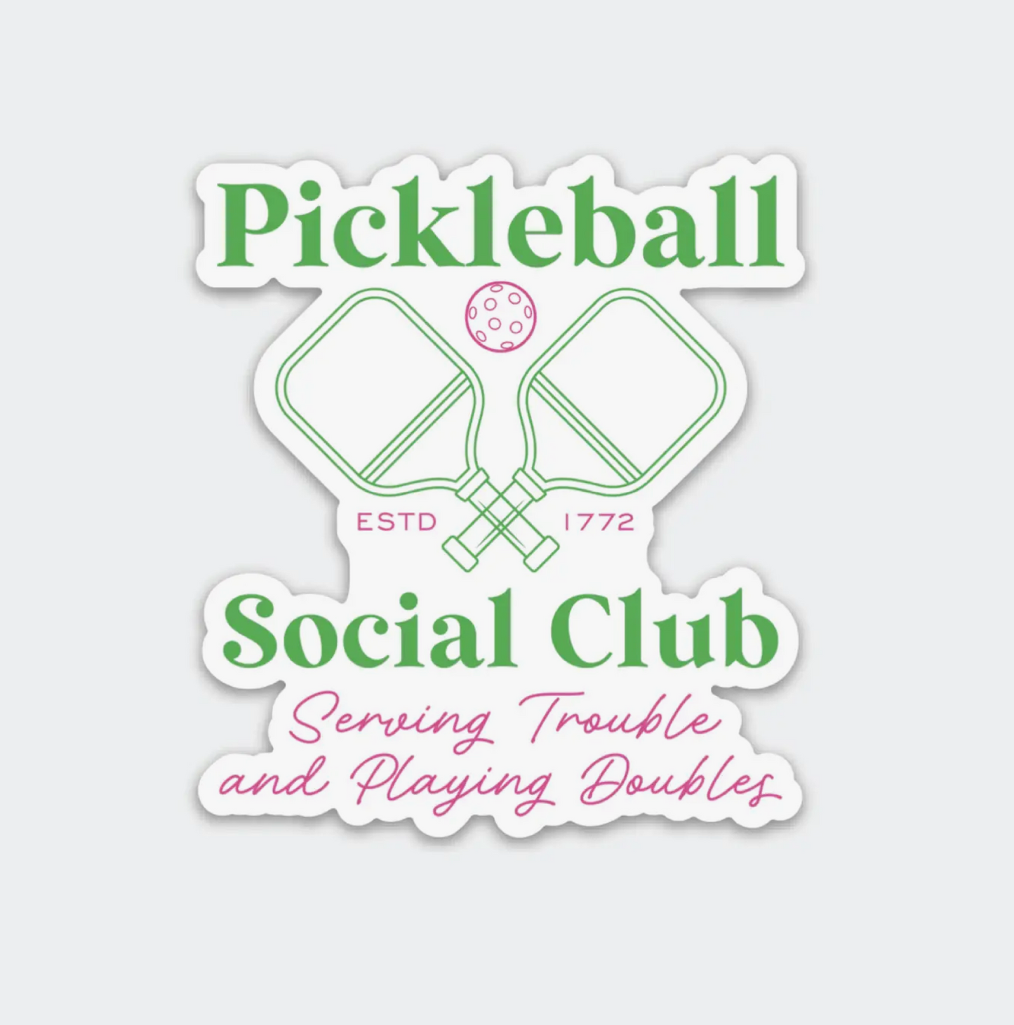 Pickleball Social Club Sticker