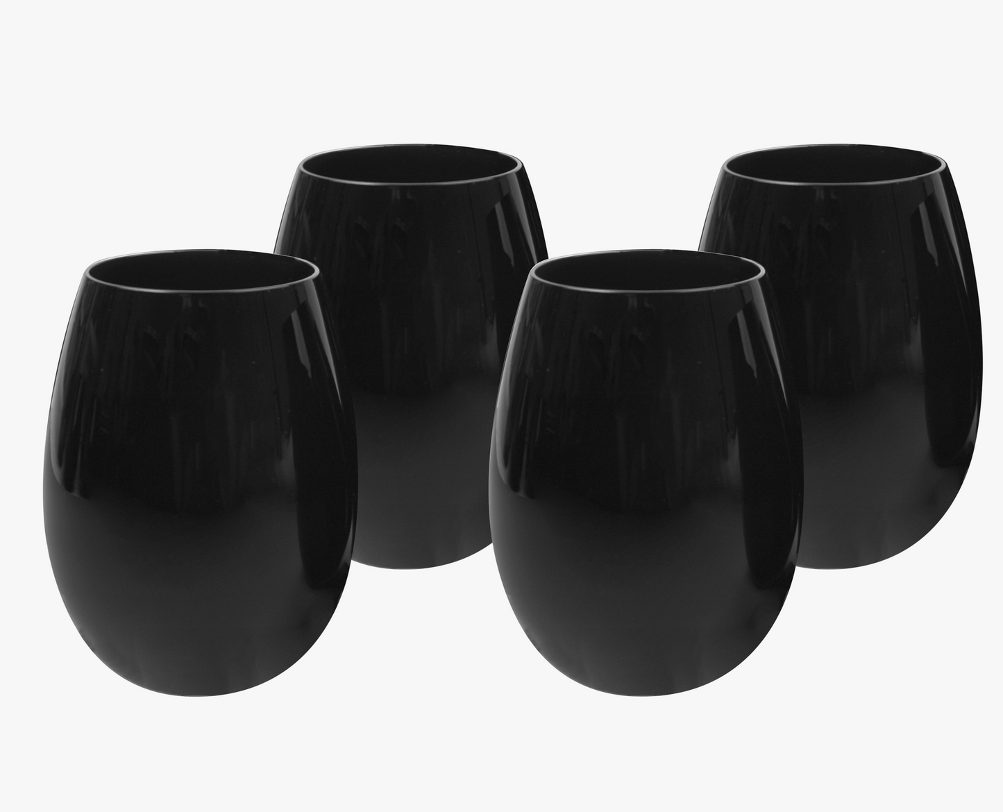 Black Stemless Wine Glass 22oz