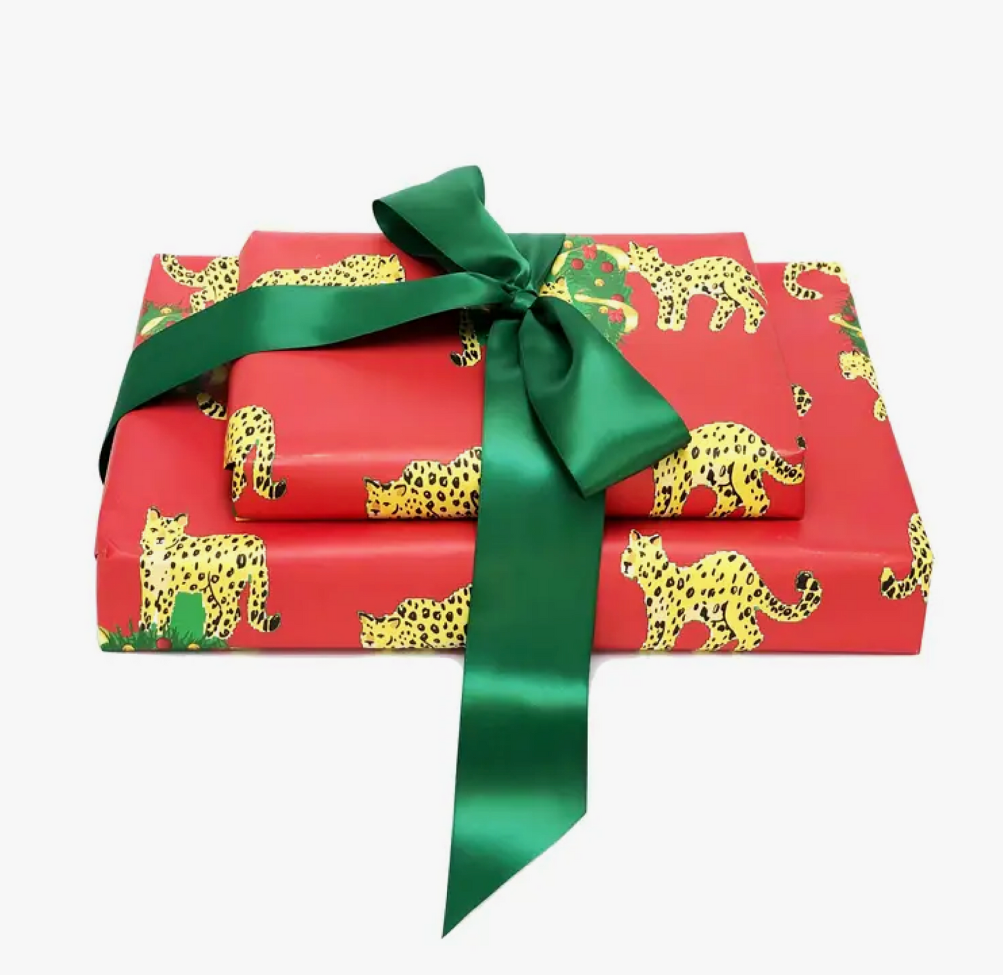 Red Leopard Gift Wrap