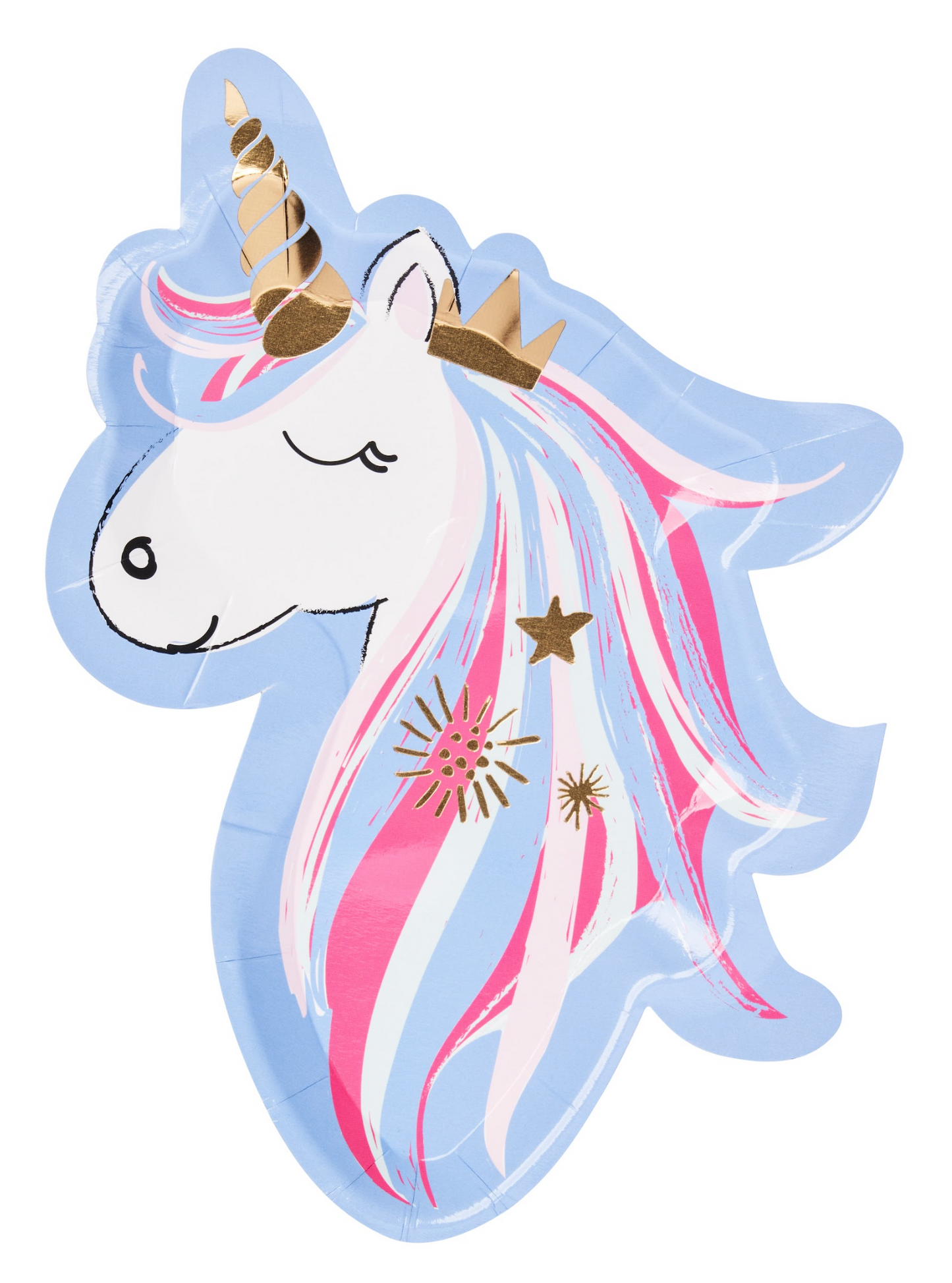 Unicorn Die-Cut Plate-8ct