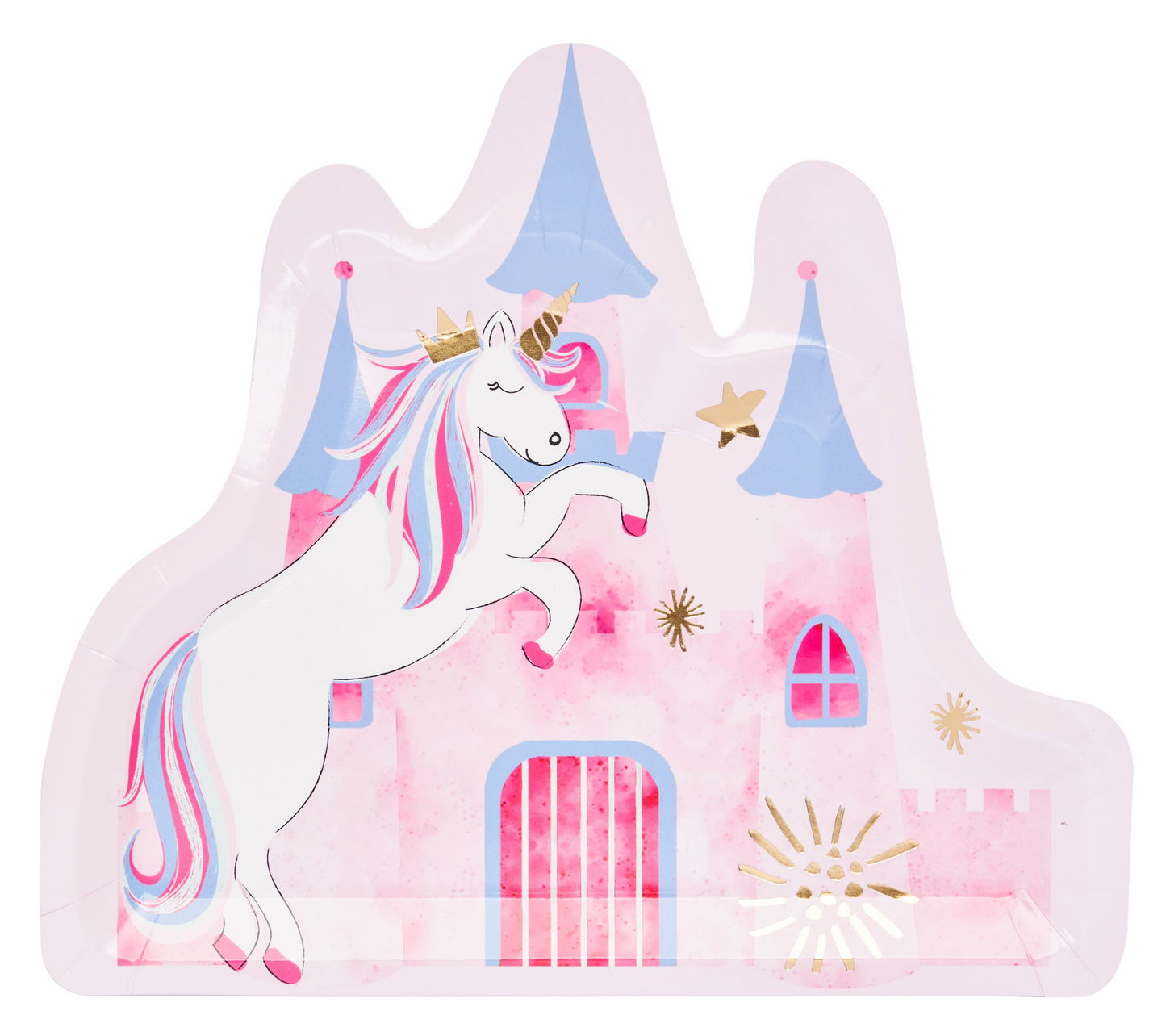 Unicorn Castle Plates-8ct