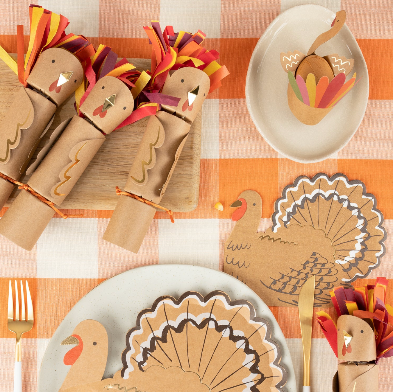 Meri Meri Turkey Die-Cut Napkins 16ct