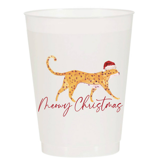 Meowy Christmas Frosted Cups - Christmas 6ct