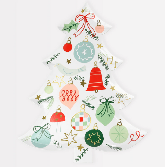 Meri Meri Festive Tree Plates 8ct