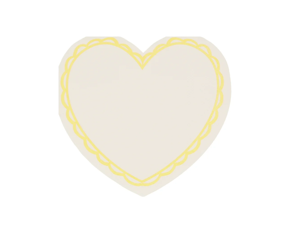 Meri Meri Pastel Heart Napkins 16ct