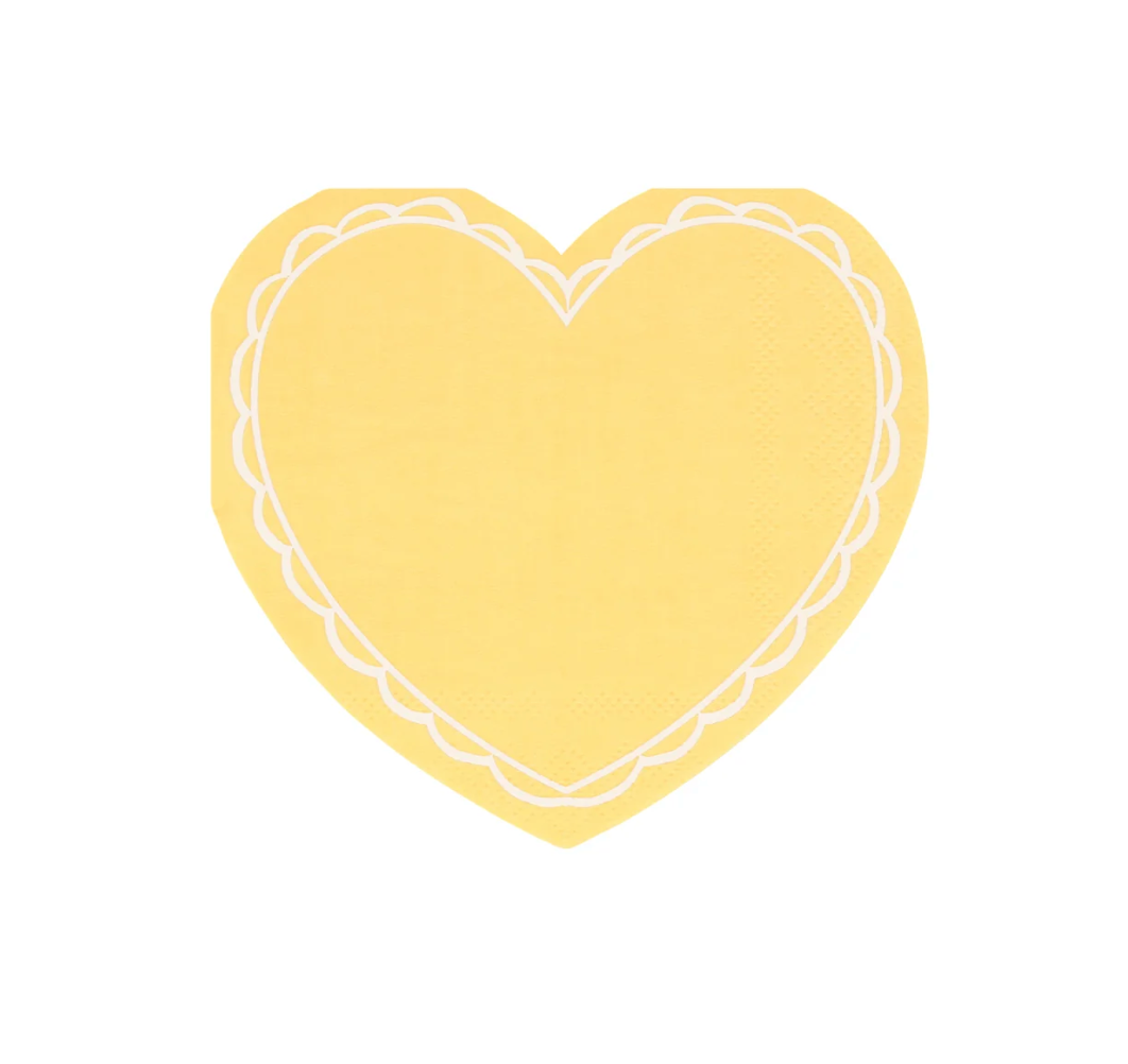 Meri Meri Pastel Heart Napkins 16ct