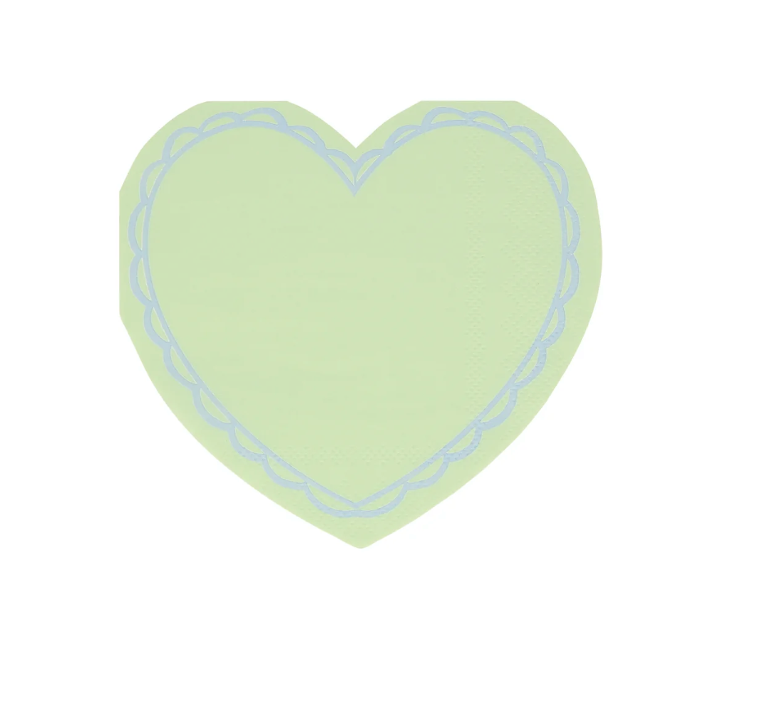 Meri Meri Pastel Heart Napkins 16ct