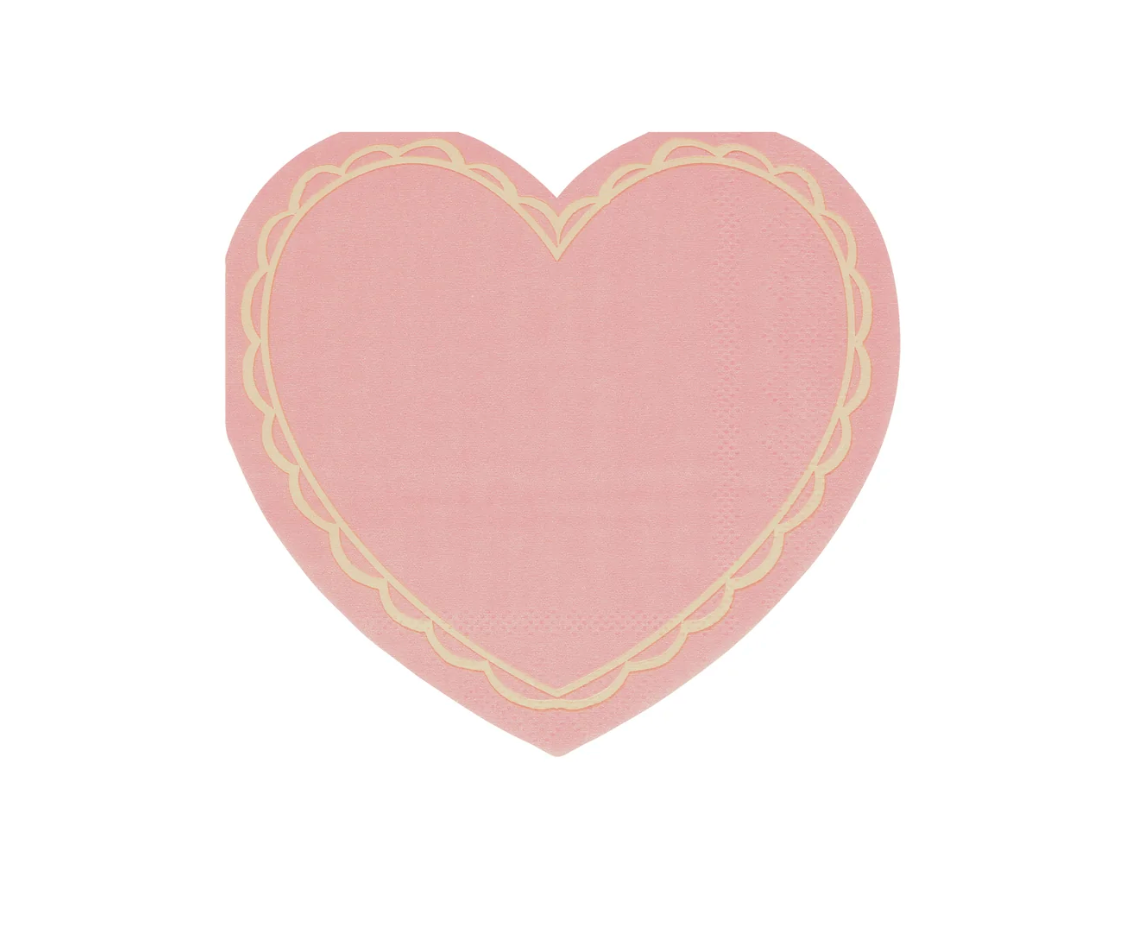 Meri Meri Pastel Heart Napkins 16ct