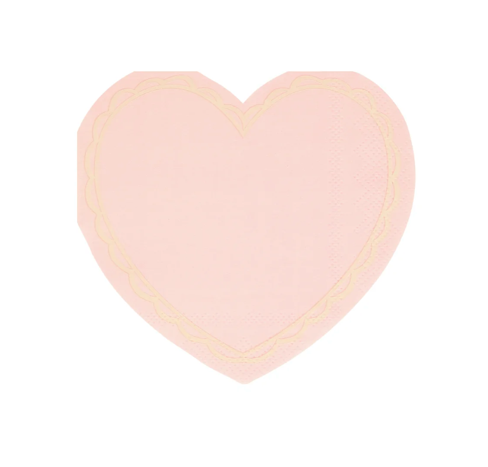 Meri Meri Pastel Heart Napkins 16ct