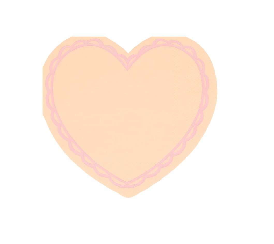 Meri Meri Pastel Heart Napkins 16ct