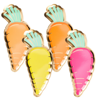 Carrot Die-Cut Plates-8ct