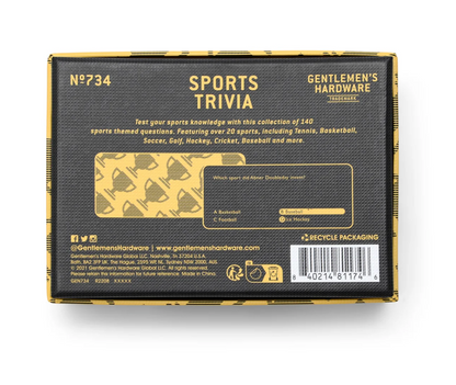 Sports Trivia Cards