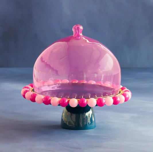 Glitterville BALLerina Large Cake Stand with Dome