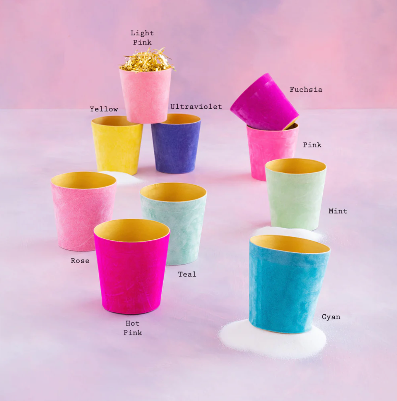 Glitterville Flocked Patisserie Container