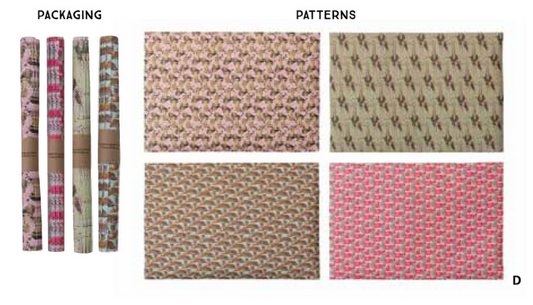 Safari Animal Printed Wrapping Paper, 4 Styles