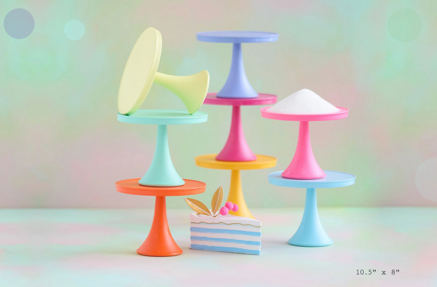 Glitterville Melamine Cake Stand 10.5" x 8"