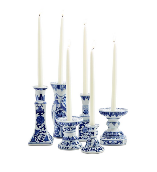 Canton Collection Candlesticks- Pillar and Taper