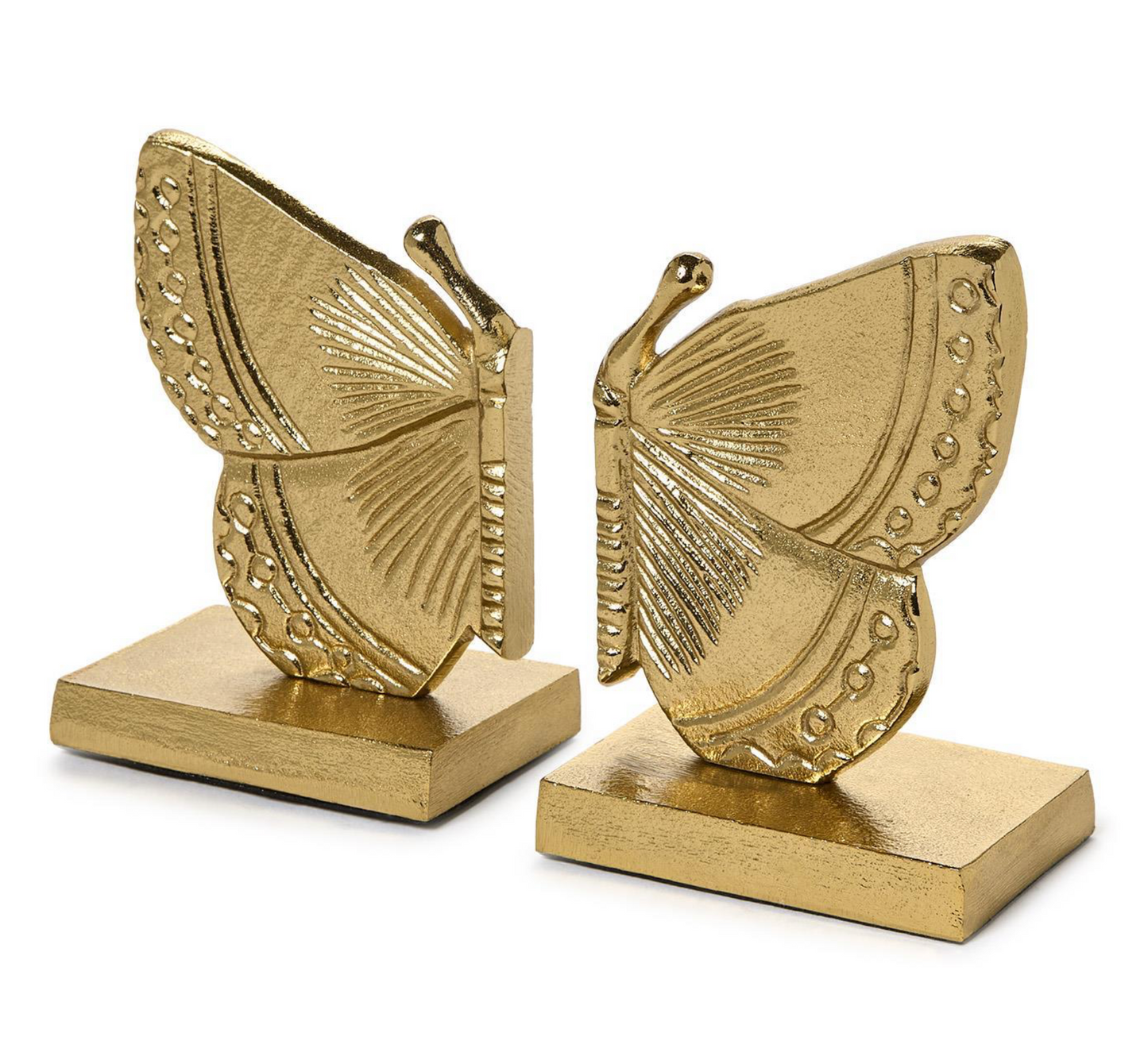 Gold Butterfly Bookends Set/2