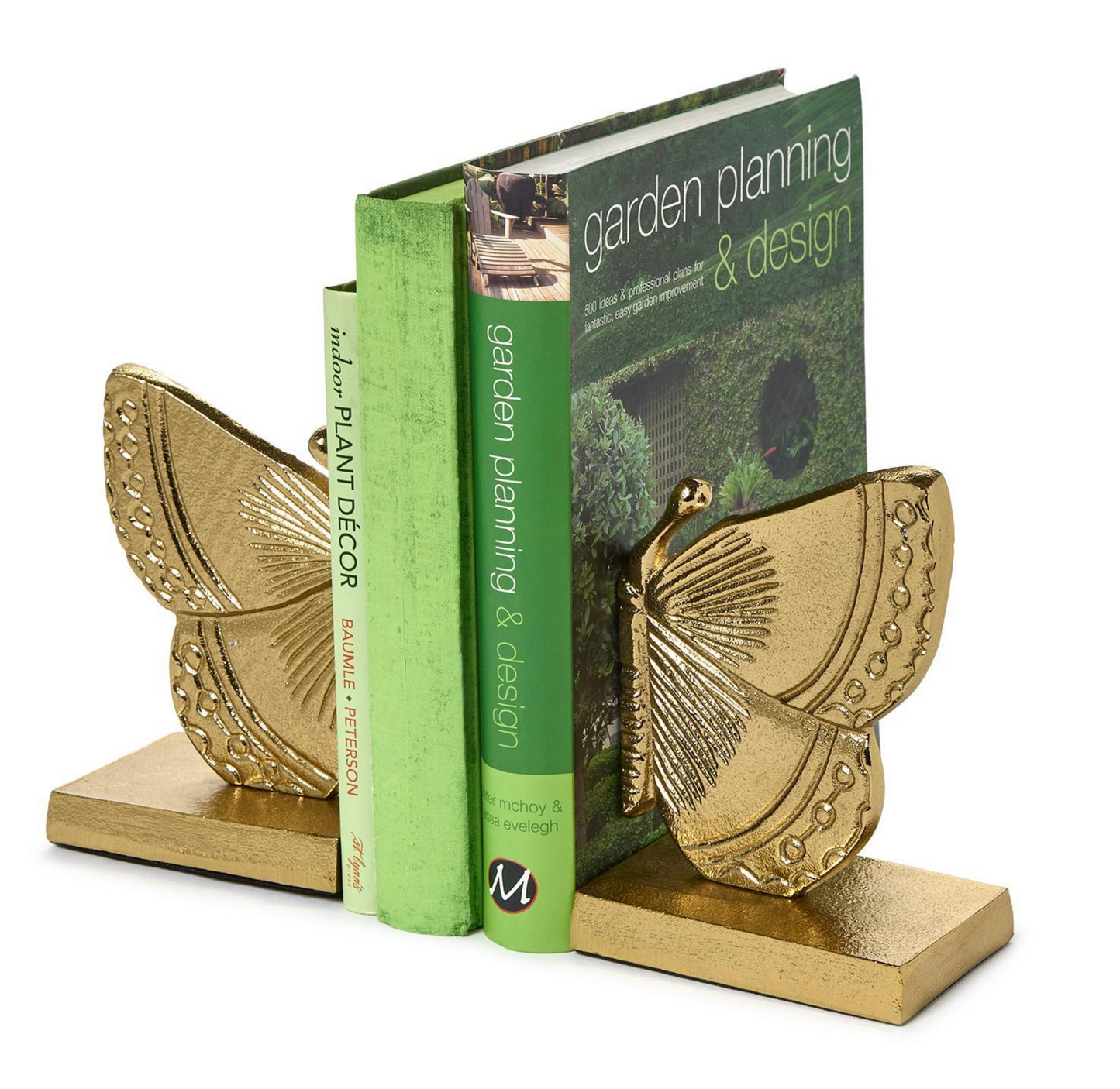 Gold Butterfly Bookends Set/2