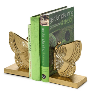 Gold Butterfly Bookends Set/2