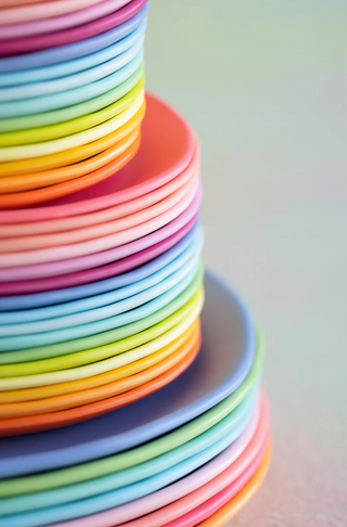 Glitterville Melamine Rainbow Platter, 16"