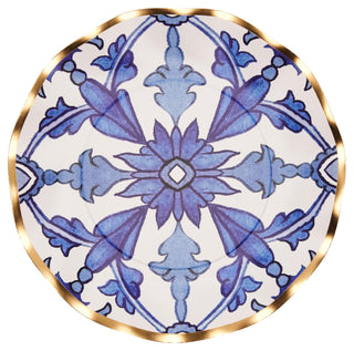 Wavy Salad Plate Moroccan Nights-8ct