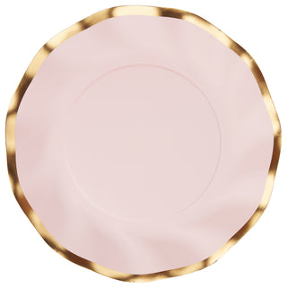 Wavy Salad Plate Blush Pink-8ct