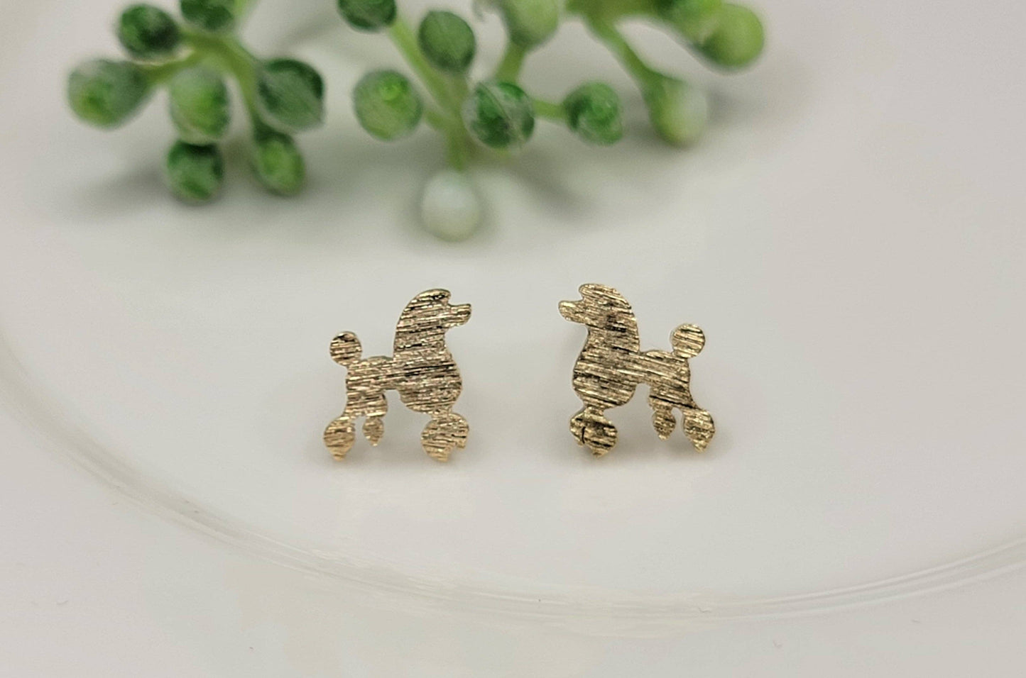 Poodle Post Earrings- NAMS Musical Gift