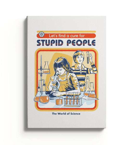 Cure For Stupid People Perfectbound Notebook