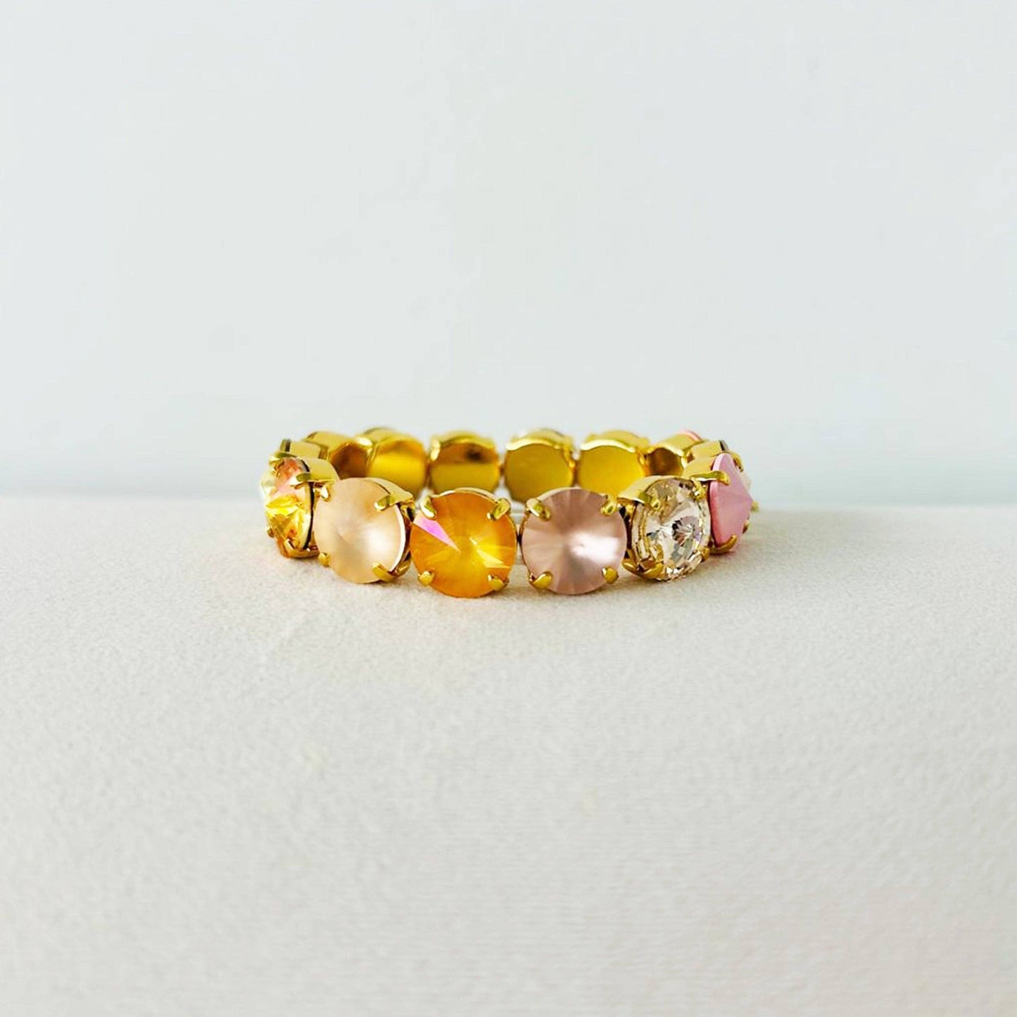 Croatia Stretch Bracelet in Mixes: Candy Crush / Medium