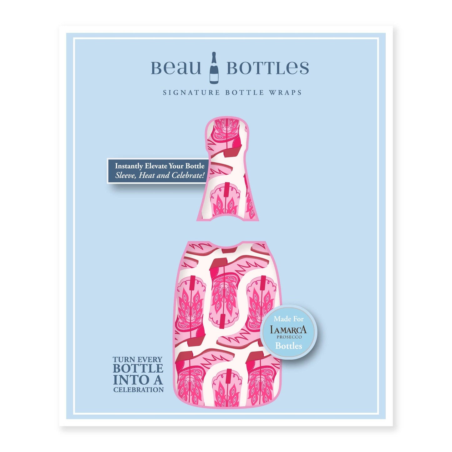 Beau Bottles Cow Girl - Prosecco Collection