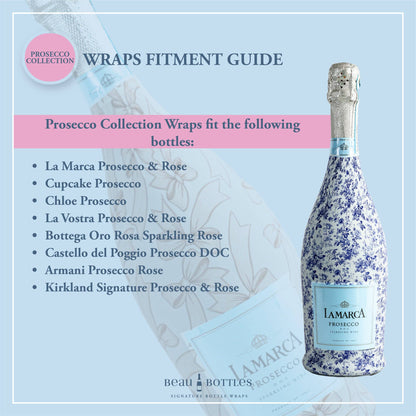 Beau Bottles Grandmillenial Gold Flower - Prosecco Collection