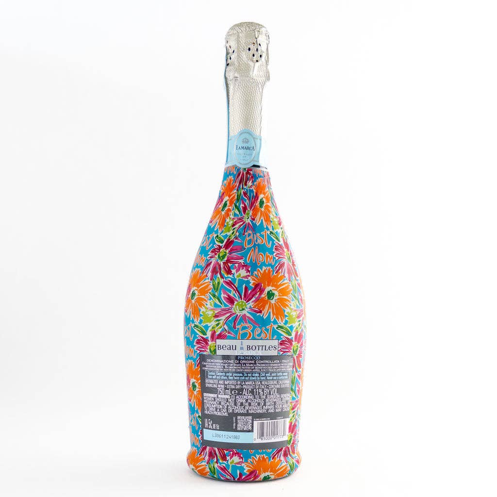 Beau Bottles Preppy Floral Best Mom - Prosecco Collection