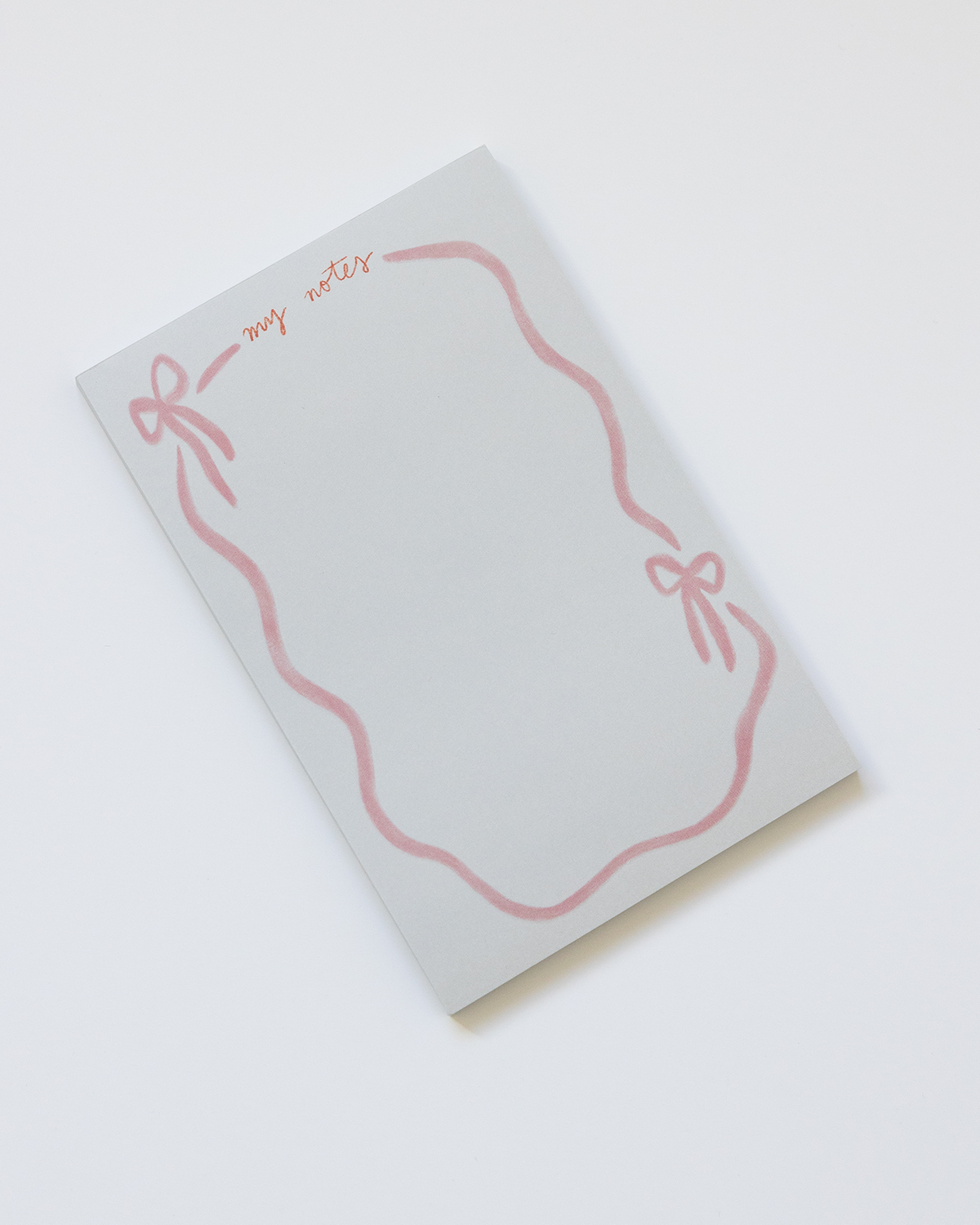 Pink Ribbon Bow Notepad