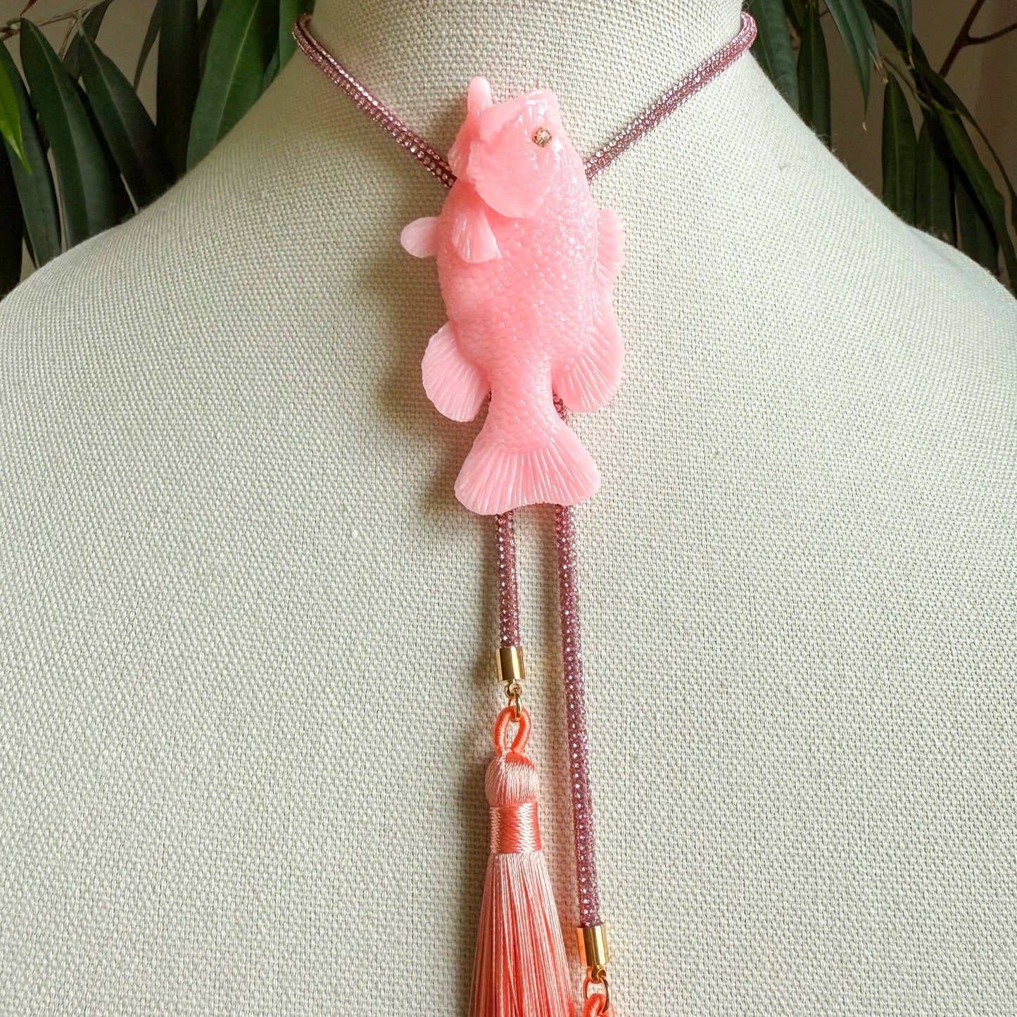 Glitzy Fishy Bolo No. 1 Necklace