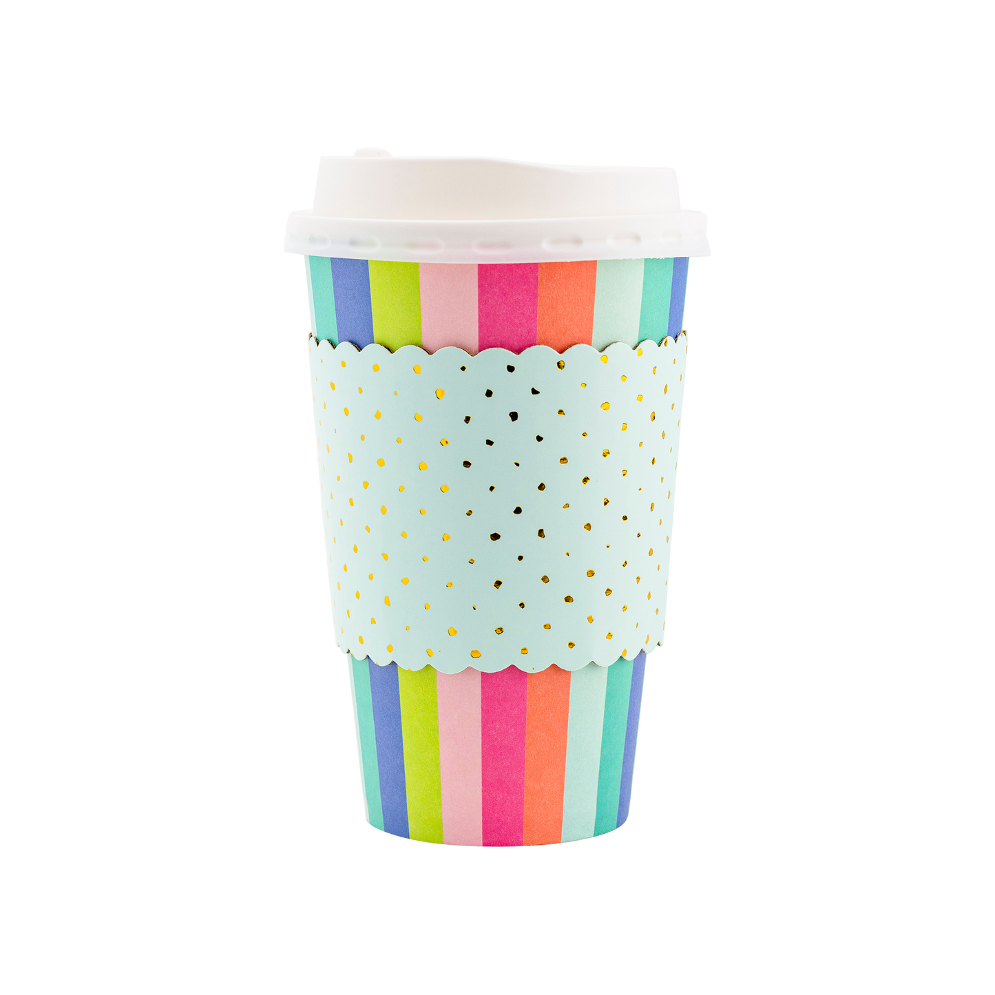 Colorful Stripes To Go Cups 12ct