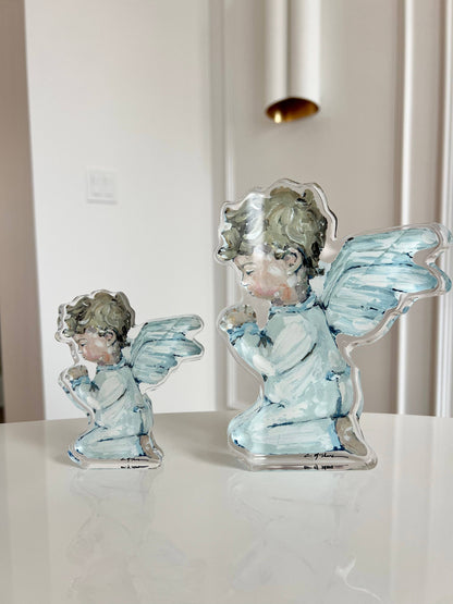 Tiny Wings: Brunette Boy- Acrylic Large Shelfie