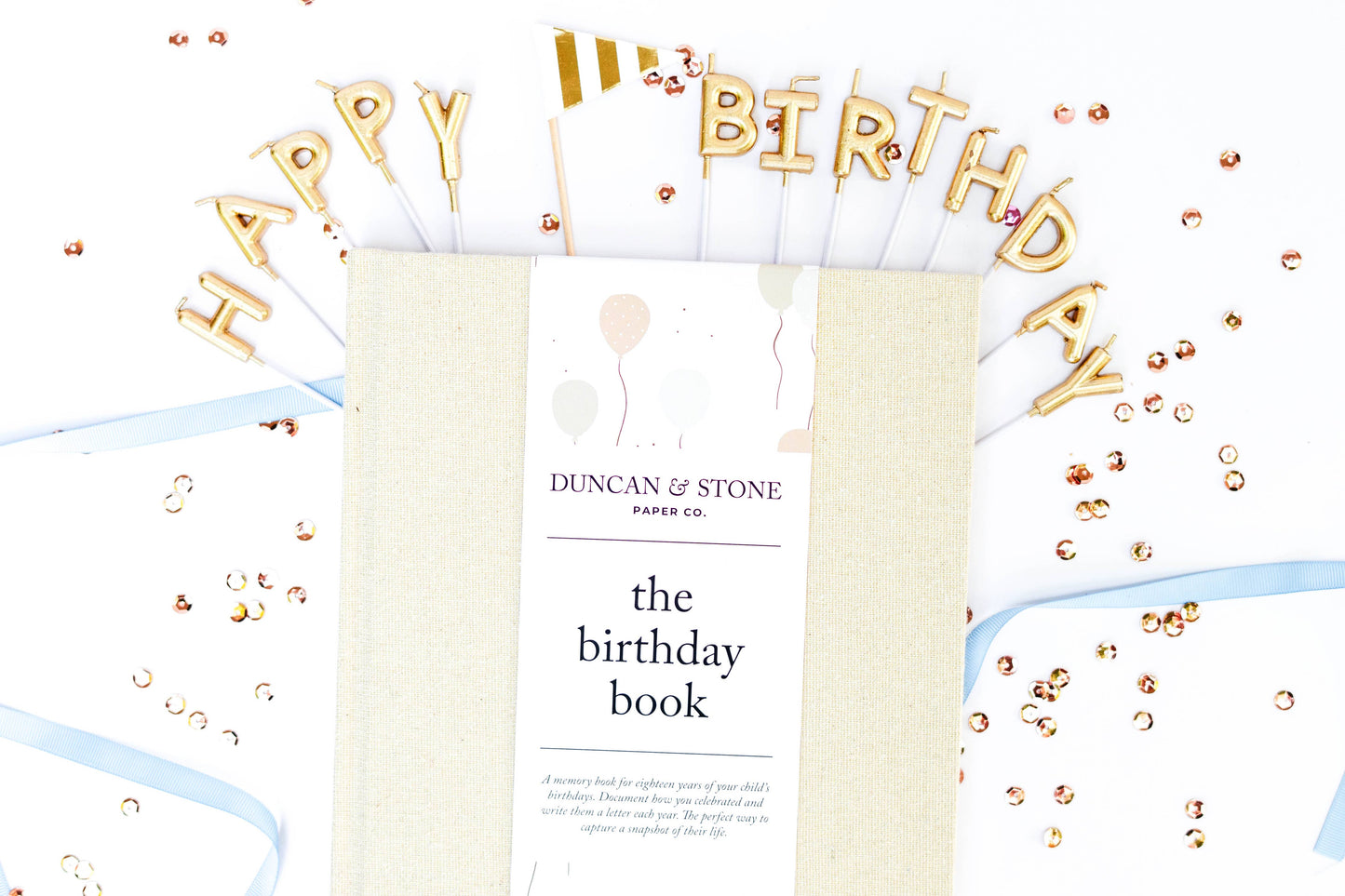 Birthday Memory Book – Birthday Book w/Gold