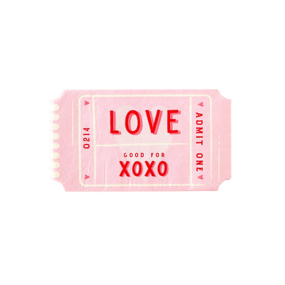 Love Ticket Napkin 24ct