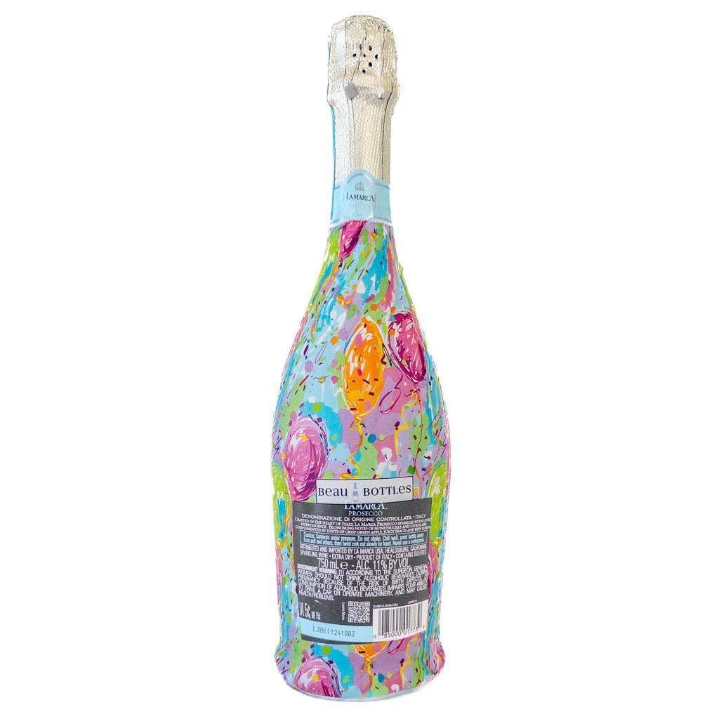 Beau Bottles Happy Birthday Balloons - Prosecco Collection