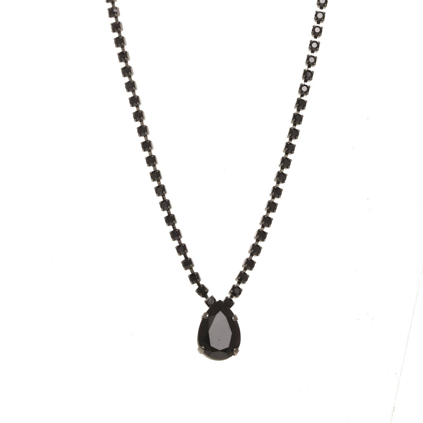 Milli Necklace in Jet: Gold / Jet