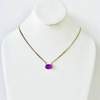 Iza Necklace in Fairy Dust: Rose Water Opal