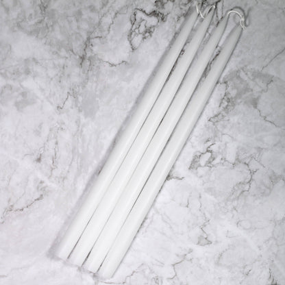 18 Inch White Danish Taper Candle