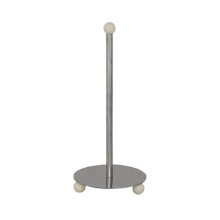 Stainless Steel Paper Towel Holder with Enameled Ball Feet & Top, KD