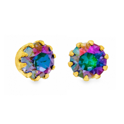 Mini Chrisley Studs: Tanzanite Glimmer